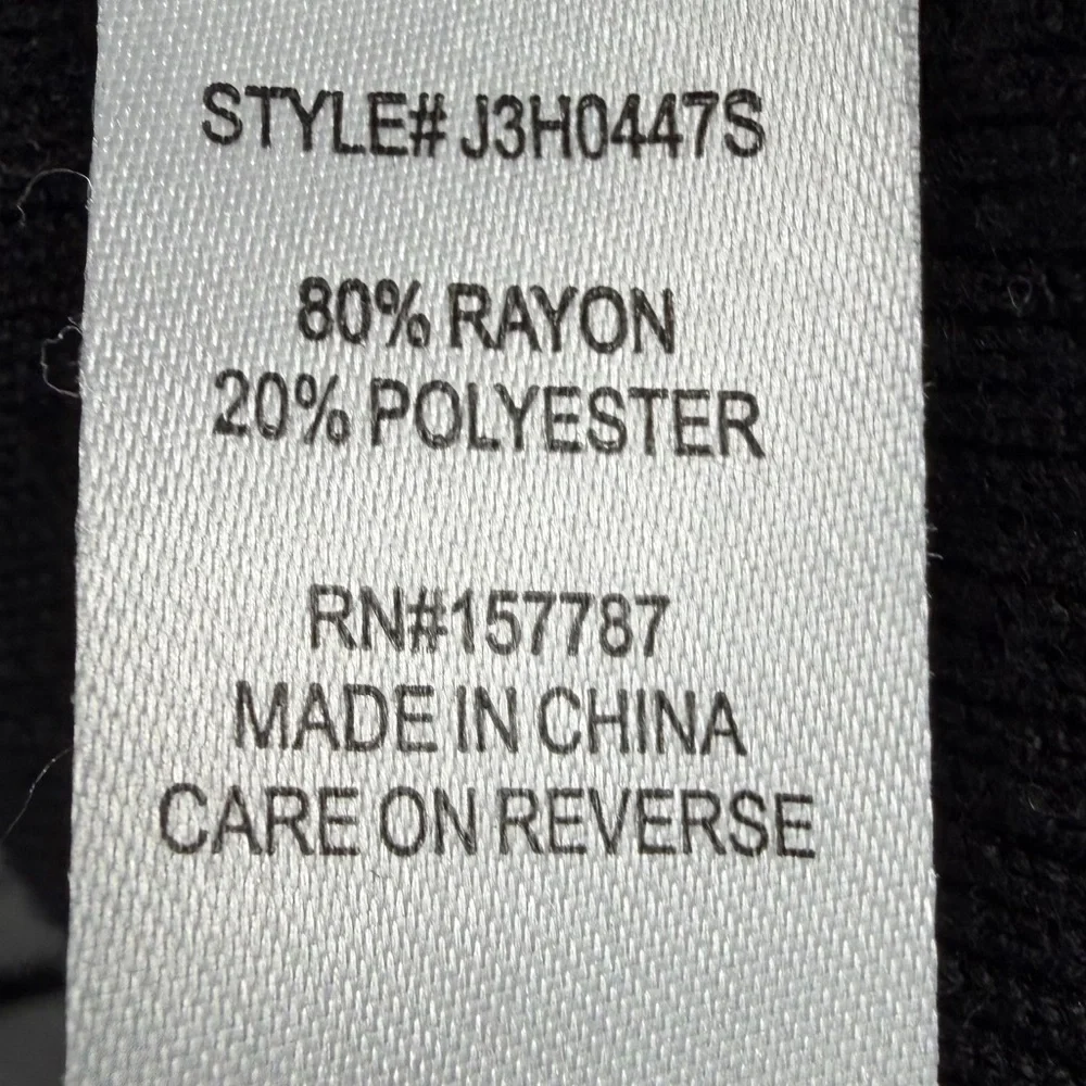 Love Always by FCT Black & Gray Striped Mock-Neck Sweater Midi Dress – Size XL - Picture 14 of 17